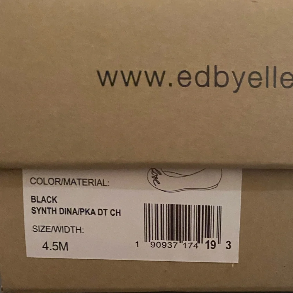 NIB [Ellen Degeneres] EG: 'Love' Langlee Ballet Flats in Black Big Girls Sz 4.5 - Picture 11 of 11